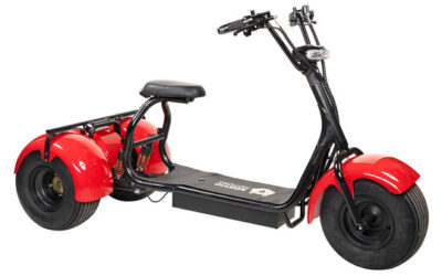Kontio Motors Kruiser Trike Red 0.7kWh akulla