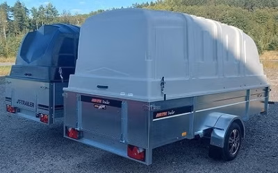 ATH-Trailer 350x150x50 harmaa kuomu , rekisteröitynä